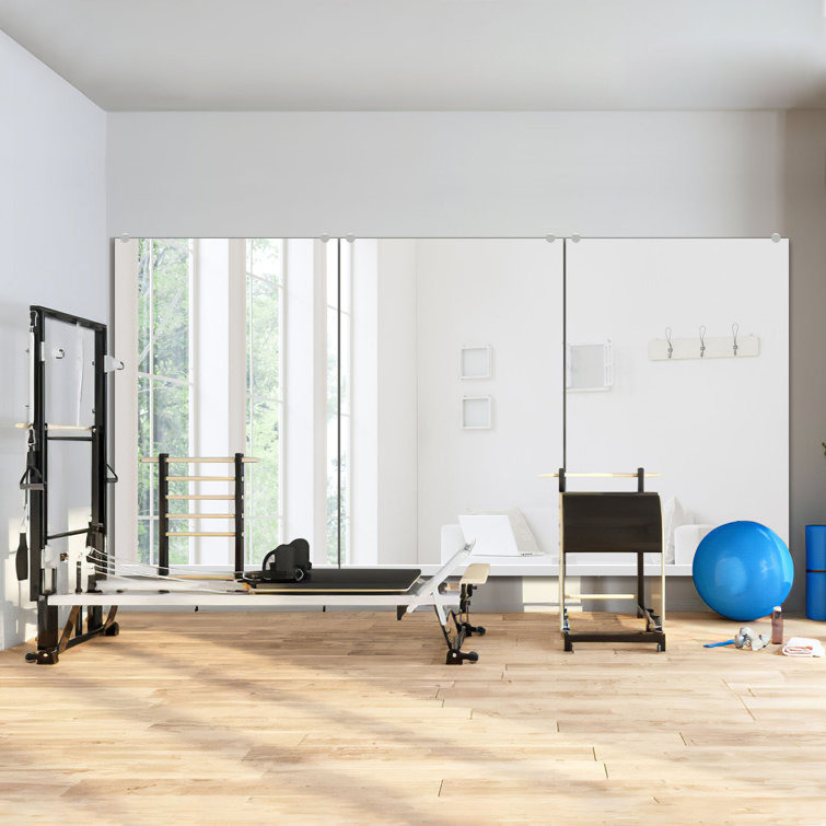 Large mirror for online exercise room